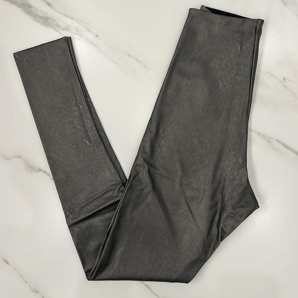 Commando Perfect Control Faux Leather Legging in Gunmetal w/ Tags